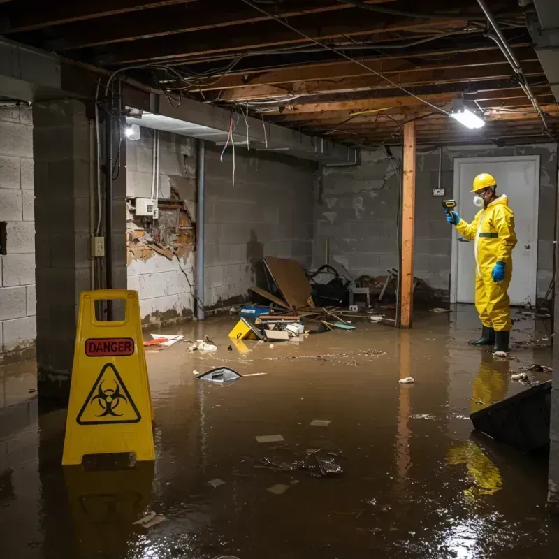 Flooded Basement Electrical Hazard in Playita Cortada, PR Property